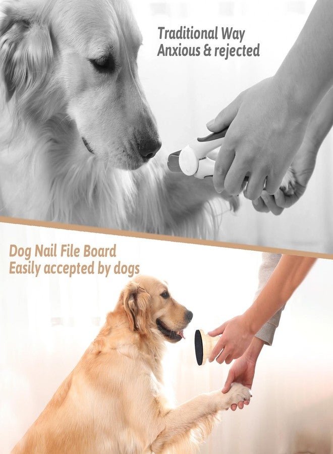 Hoohnnaa Dog Nail File Board, Cat Nail File for Cats, Dog Scratch Pad for Nails, Dog Nail Scratch Board for Dogs, Nail File for Dogs,Cat Nail File Scratcher,Pet Nail File with 3 Pcs Replaceable Sandpaper(Wood) - Image 4